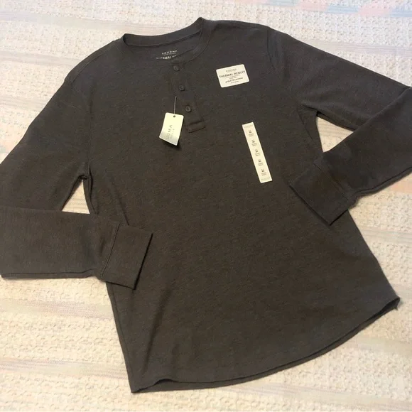 Sonoma Shirts Nwt Sonoma Thermal Henley Long Sleeve Shirt Sz M